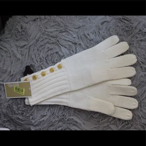 Ivory Michael Kors gloves.